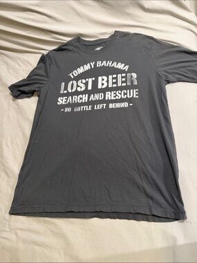 Tommy Bahama Charcoal 'Lost Beer' Short-Sleeve Graphic Tee